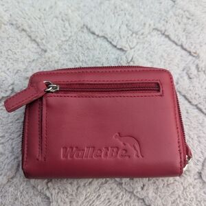 NWOT WalletBe Red Leather Wallet